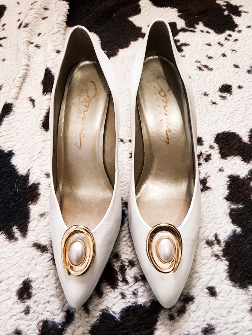 WOMEN'S 80'S/90'S RICH GIRL HEELS - SNOW WHITE